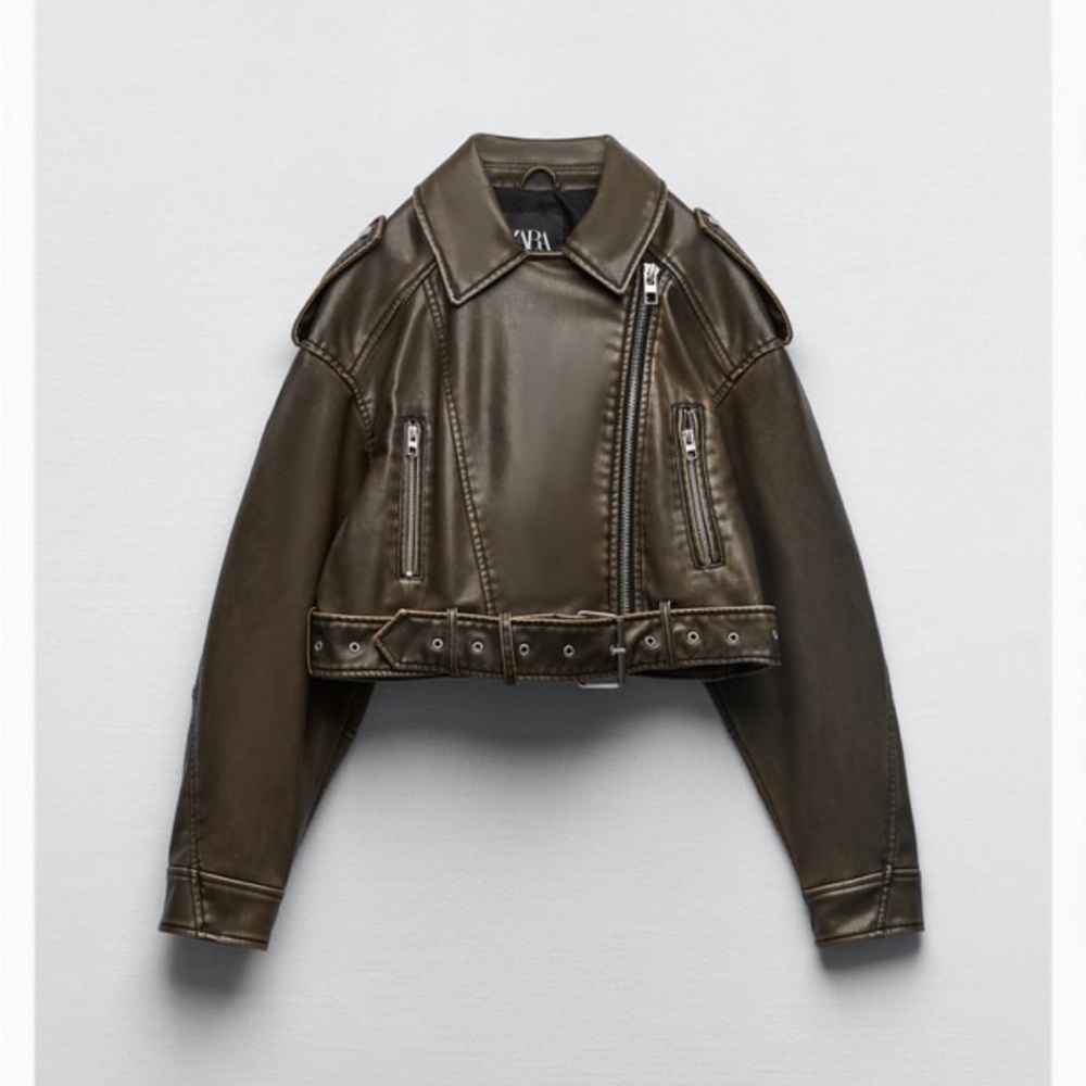ZARA FAUX LEATHER JACKET